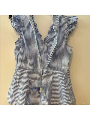 TOME
Flutter Sleeve Top Blue Size 8 thumbnail 6