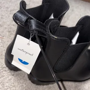 a new day black rain waterproof ankle boots size 7 new thumbnail 5