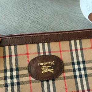 Burberry Checkered Zip Pouch Clutch thumbnail 7
