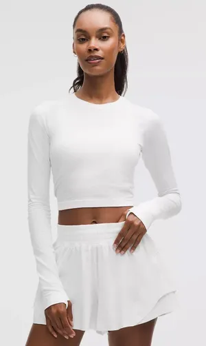 Lululemon Swiftly Tech Cropped Long-Sleeve Shirt 2.0 thumbnail 1