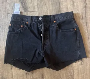 Black Levi’s 501 Denim Shorts thumbnail 1