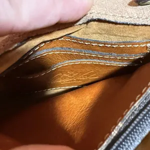 PATRICIA NASH Torri Tan‎ Leather Heritage Collection Crossbody Bag Organizer thumbnail 5