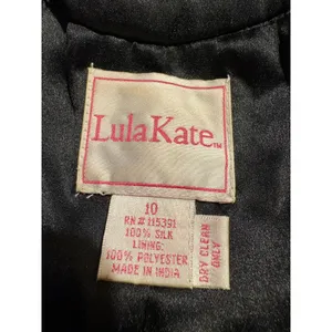 LulaKate Paisley Silk Dress Multicolor Satin Trim Belted Cocktail Boho Size 10 thumbnail 8