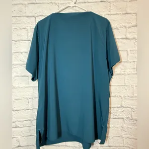 Carhartt Women's V-Neck Scrub Top - Teal, 3XL thumbnail 3