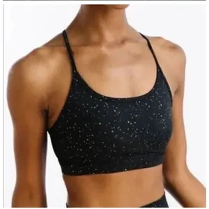 ZYIA Black Reflective Mirage Brilliant Bra Black Speckled Size XS thumbnail 1