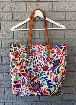 Consuela White Swirly Legacy Market Tote thumbnail 1