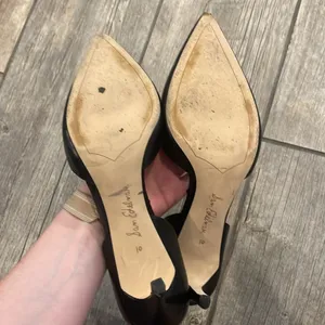 Sam Edelman Black Suede Heels thumbnail 4
