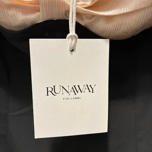 Runaway The Label Cecilia Strapless Maxi Dress Black Cream Size Small 4 NWT New thumbnail 13