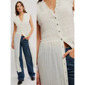 Free People Ethereal Cottage Desert Dazed Midi Dress Maxi Top Ivory Small Boho thumbnail 11