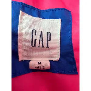 Gap Womens Warmest Puffer Vest Neon Pink Blue White Colorblock Chevron Size M thumbnail 3