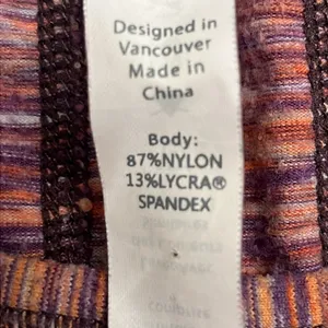 Lululemon Athletica Heather Purple Scoop Neck Long Sleeve Thumb Hole Top- Sz 10 thumbnail 15