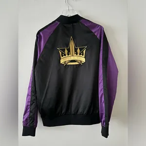 Jeffree Star Black & Purple Bomber Jacket Size Large thumbnail 3