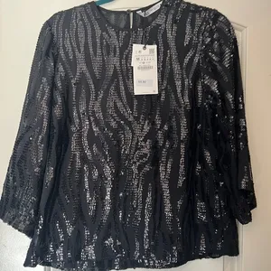 ZARA SEQUIN TOP the Raquel‎ top new with tags thumbnail 3