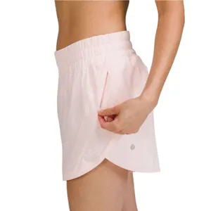 Lululemon Track That Mid-Rise Lined Short 5" Strawberry Milkshake thumbnail 7
