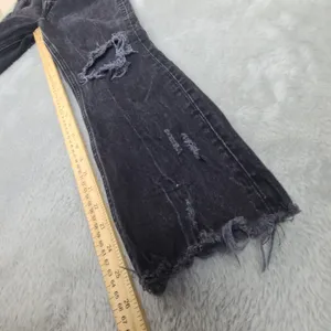 Abercrombie‎ & Fitch Size 26 2R Curve Love High Rise Mom Jean Distressed Black thumbnail 9