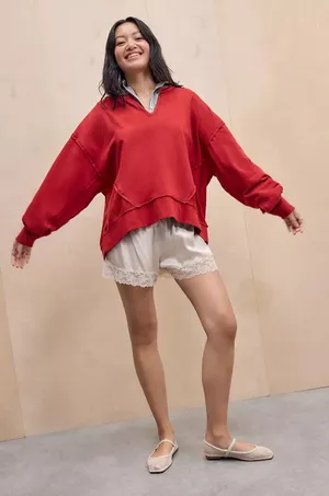 Urban Outfitters Out From Under Break It Up Notch Sweatshirt Sz Medium Oversized thumbnail 1