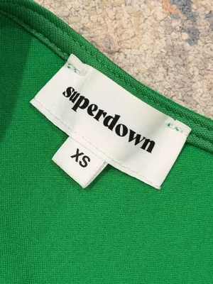 superdown One-Shoulder Emerald Green Bodycon Dress final price thumbnail 4