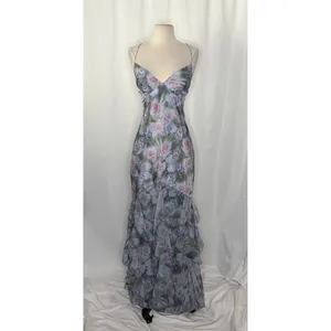 NWT!! Anthropologie FOR LOVE & LEMONS Elea Floral Ruffle Maxi Dress Medium‎ thumbnail 2