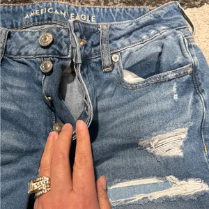 American Eagle Distressed Blue Jeans thumbnail 2