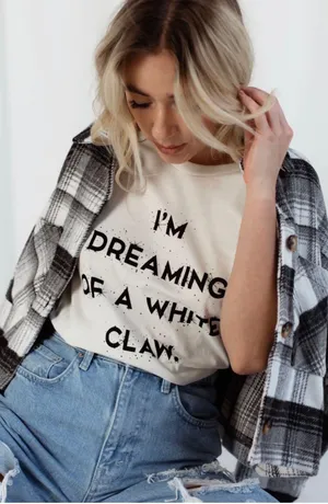 Bella Canvas I'm Dreaming of a White Claw Holiday Tee 3X thumbnail 1