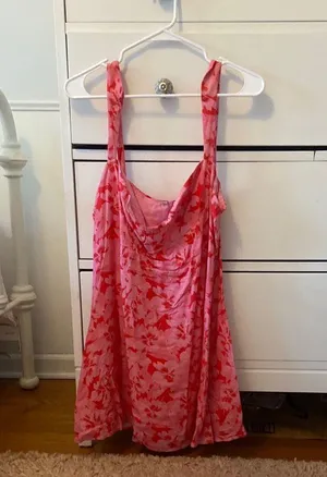 Peppermayo Pink with red flowers dress thumbnail 2
