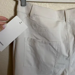 Lululemon City Sleek 5 Pocket Wide Leg HR 7/8 Pant‎ Sz 32 White Opal Plus Size thumbnail 7