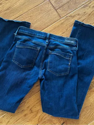 Express Boot Jeans Women’s 2R Dark Wash Denim Stretch Western Cowgirl Dress thumbnail 3