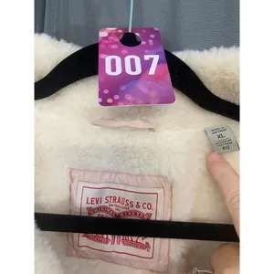 Levi's Faux-Sherpa-Lined Bomber Puffer Jacket XL- soft pink thumbnail 4