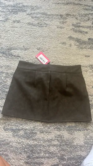 Edikted Faux Leather Skirt Mini Skirt thumbnail 2