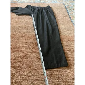 LIV Charcoal Gray Pleated Tapered Pants High Waist Cotton Blend NWT thumbnail 5