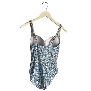Niptuck Swimsuit One Piece Bathing Suit Blue Floral size 6 Multi Fit Cup Cottage thumbnail 2