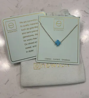 ENewton Necklace Cross Blue thumbnail 1