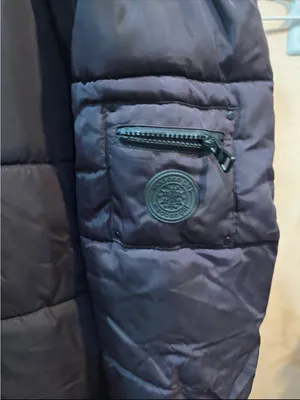 Long Quilted Puffer Coat with Faux Fur Hood - Dark Brown thumbnail 5