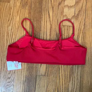 Andie the Maui Bikini Top‎ Rib Flame Red size XS NWT thumbnail 4