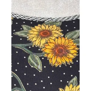 Vintage‎ Sunflower Polka Dot Slip Dress Gingham Cottagecore Sundress Whimsical thumbnail 9
