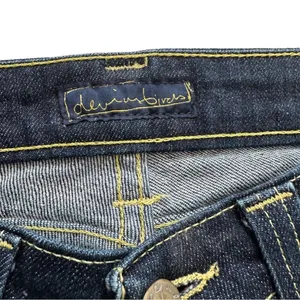 Devinbirds by Nudie Dark Wash Low Rise Birds Bootcut Dry Denim Jeans Size 27 thumbnail 3