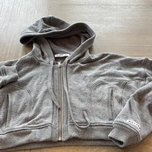 Bo + Tee Gray Hooded Zip Puffer Jacket thumbnail 1