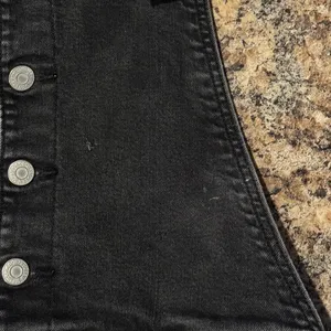 Levis Denim Overalls Mile High Wide Leg Crop Y2K Grunge 90s Streetwear Black 33 thumbnail 4