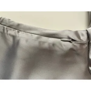 Wild Fable Silver Satin Bell Sleeve A-Line Mini Dress Size M thumbnail 12