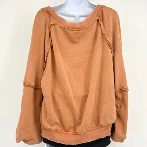 Free People Sweet Deets Womens XS Cinnabae‎ Pullover Sweatshirt Oversized thumbnail 5