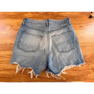 3x1 High‎ Rise Distressed Denim Shorts Button Fly Zac Light Wash Size 26 thumbnail 3
