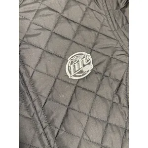 Quilted Women's Jacket Medium Black Zip Front Cutter & Buck Miller Lite Logo thumbnail 2