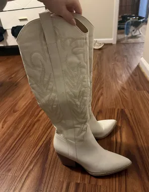 Oasis Society Boots White Cowboy thumbnail 1