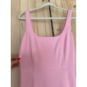 NWT Lulus Romantic Destiny Light Pink Square Neck Trumpet Dress Bridesmaid Sz M thumbnail 4