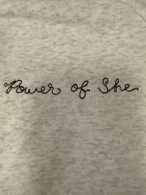 Athleta Power of She Crewneck Sweatshirt Gray Cropped Pullover XS Athleisure thumbnail 3