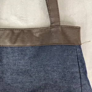Gold Coast Blue Denim Faux Leather Shoulder Bag‎ thumbnail 8