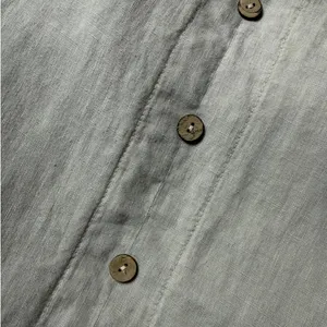 Terzo Millennio Linen Button Front Dress M Made in Italy Coastal thumbnail 6