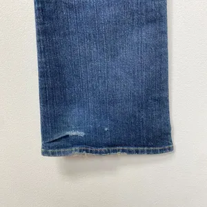 Bebe‎ EWomens Dark Wash Blue Denim Bootcut Low Rise Pants size 28 FLAWED thumbnail 9
