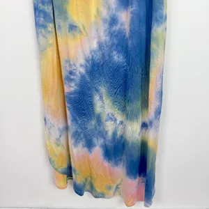 NWT Sadie & Sage Tie Dye Sleeveless Maxi Dress Blue Yellow Size Large L NEW thumbnail 4