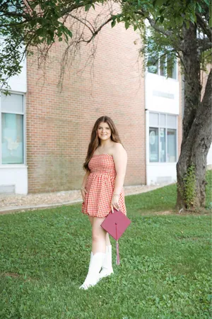 By Together Gingham Strapless Mini Dress thumbnail 5